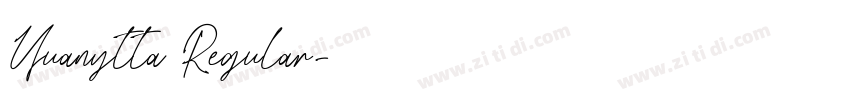 Yuanytta Regular字体转换